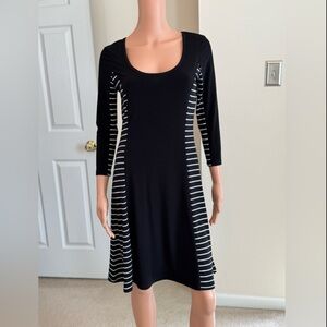 Calvin Klein A-Line Knee Length Stretch Jersey Dress Office Church Size 6